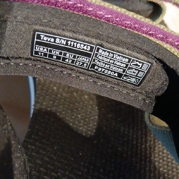Teva Olive and Violet Adventure Sandals - Picture 3 of 5